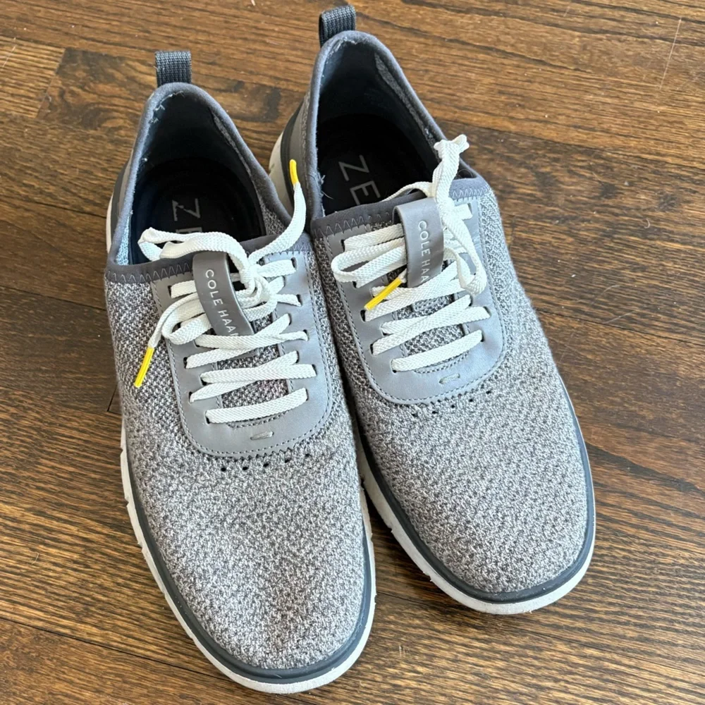 Cole Haan Gray Knit Sneakers for Men Size 9 - Picture 3 of 5